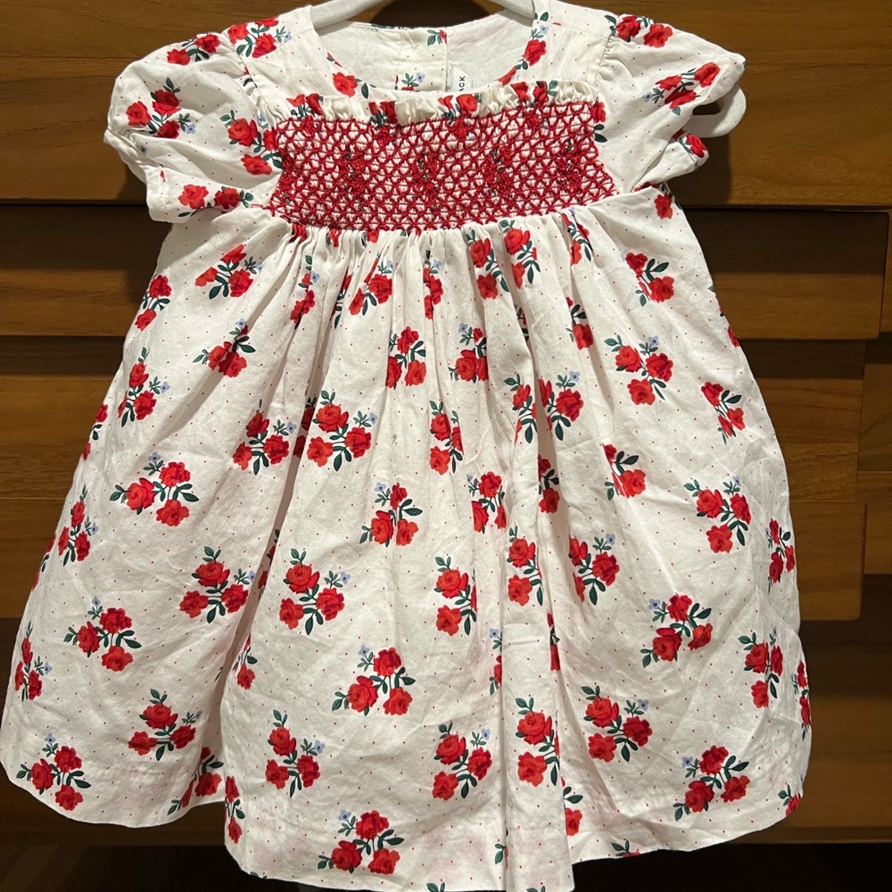 Janie and Jack Red Floral Dress